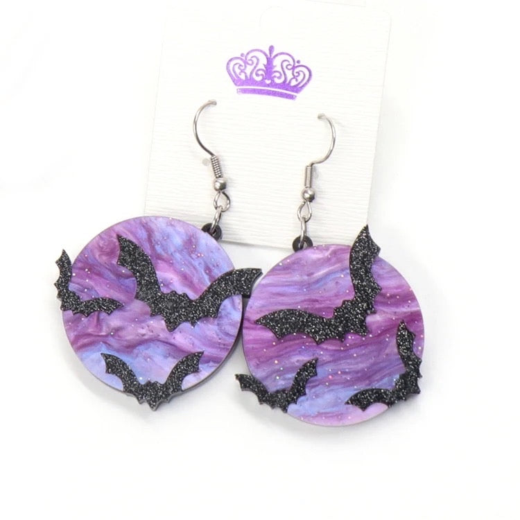 Freakin’ Bats Spooky Earrings