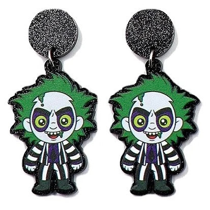 Beetlejuice Spooky Earrings