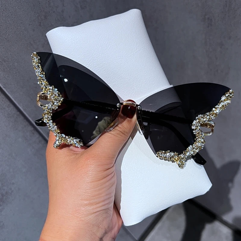 Black Butterfly Glasses