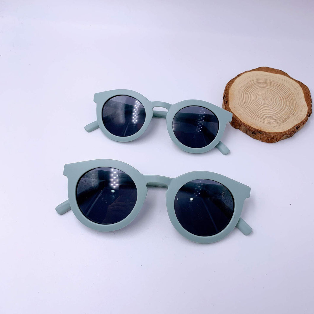 Nude Blue Oval Shaped Mommy & Me Glasses