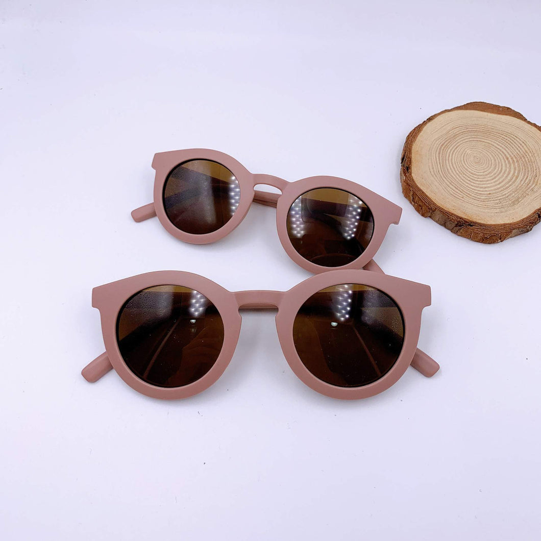 Nude Plum Oval Shaped Mommy & Me Glasses