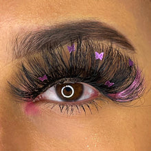 Load image into Gallery viewer, Purple Butterfly Lashes (Longer)
