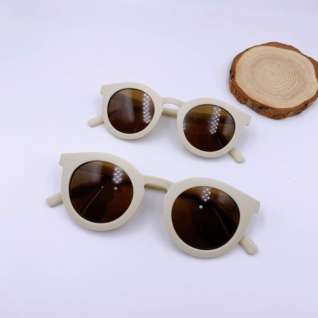 White/Gray Oval Shaped Mommy & Me Glasses