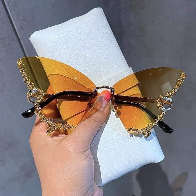 Yellow Butterfly Glasses