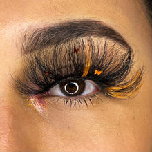 Load image into Gallery viewer, Orange Butterfly Lashes (Longer)
