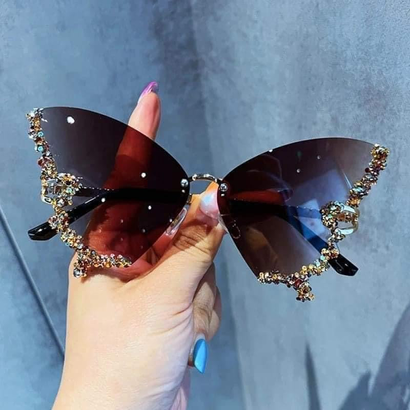 Brown Butterfly Glasses