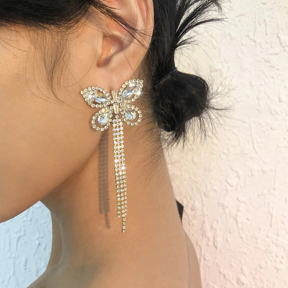 Dangly Butterfly Earrings