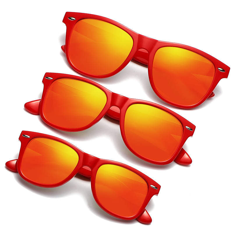 Red Polarized Square Shaped Mommy, Daddy & Me Glasses