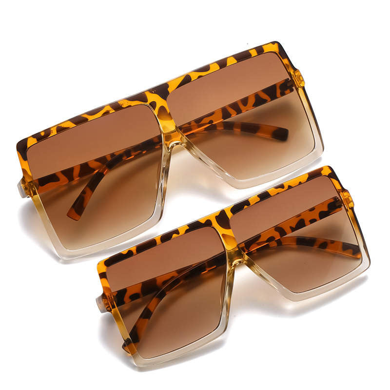 Light Leopard Oversized Mommy & Me Glasses