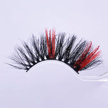 Load image into Gallery viewer, Red Glitter Lashes Style #2
