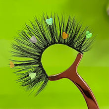 Load image into Gallery viewer, Colorful Hearts St. Patrick’s Lashes (Shorter)
