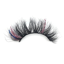 Load image into Gallery viewer, Pink/Blue/Silver Glitter Lashes
